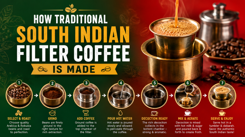 How Traditional South Indian Filter Coffee Is Made