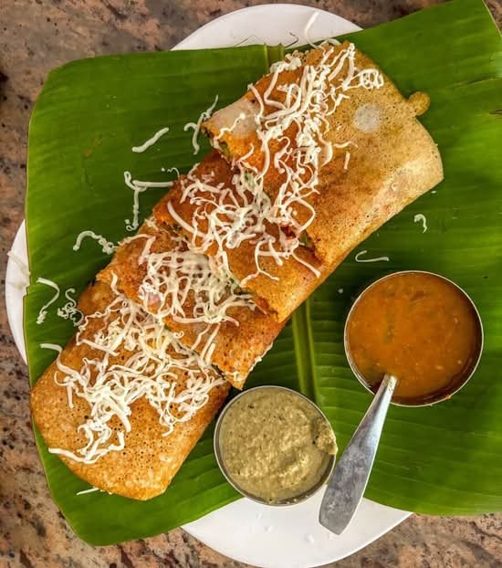 Crispy Dosa Orpington dish