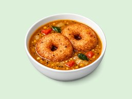 Vada Dipped in Sambar