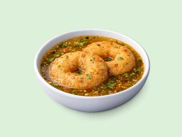 Vada Dipped in Rasam