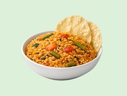 Sambar Rice with Papad