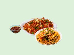 SPL Schezwan Manchurian Fried Rice or Noodles